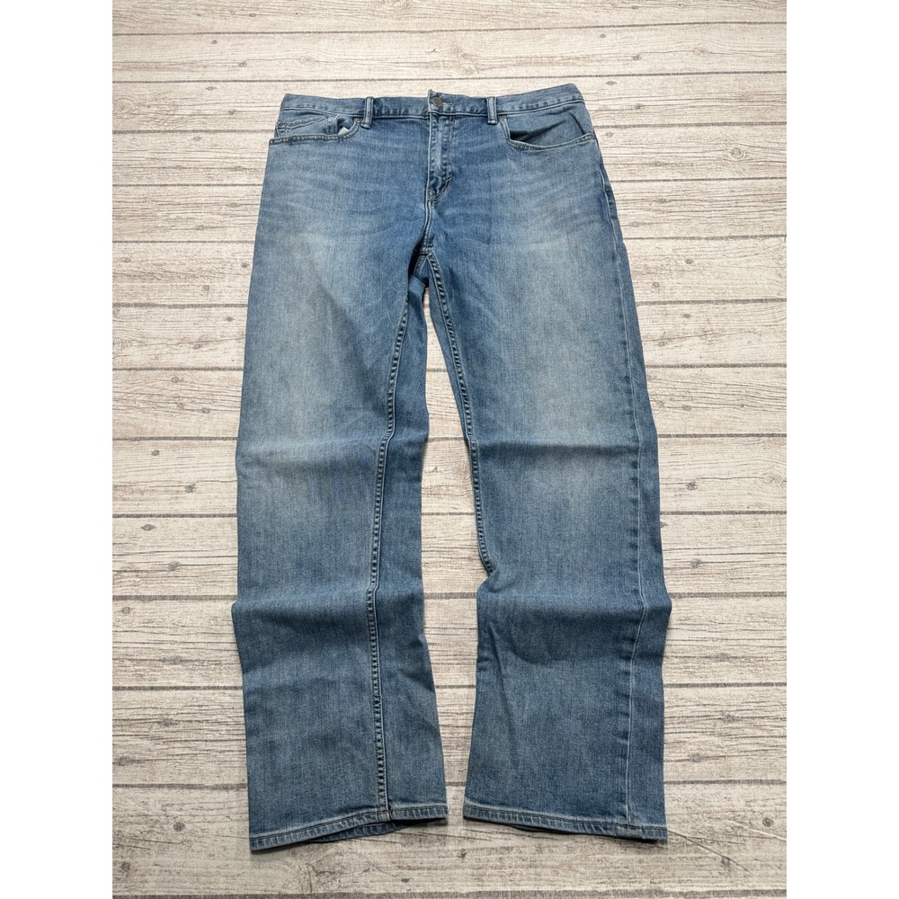Banana Republic Jeans Mens 36x32 Blue Medium Wash Denim Straight Leg Relaxed Fit